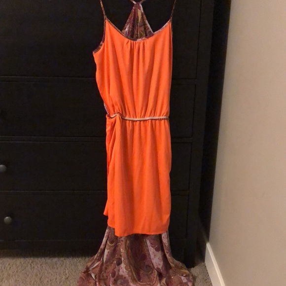 Pink and Orange Maxi Dress - Picture 8 of 15